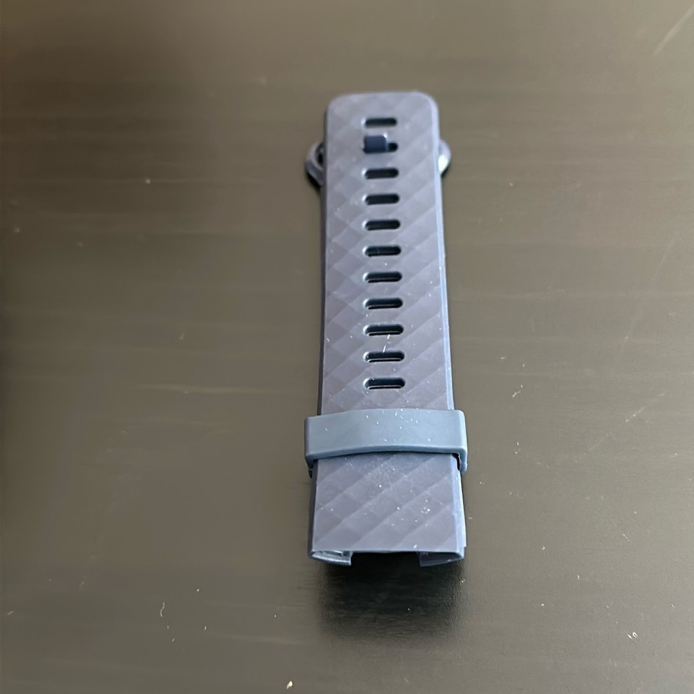 Navy FitBit band. Approx 8 inches. Rubber